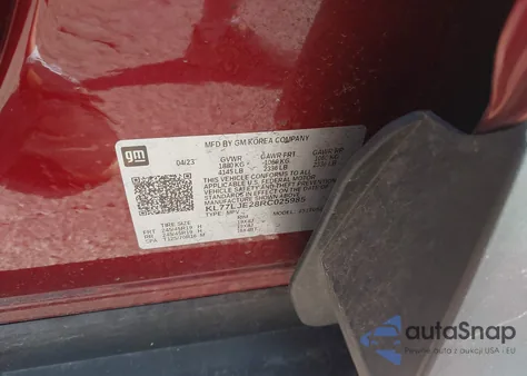 2024 Chevrolet Trax Fwd 2Rs from USA, damaged, VIN KL77LJE28RC025985